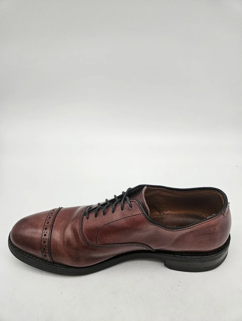 Allen Edmunds 5th Avenue Cap To Oxford Men's Dress Shoes Size 9C Brown Lace Up